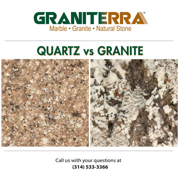 Granite Countertops Vs Quartz Countertops Graniterra St Louis